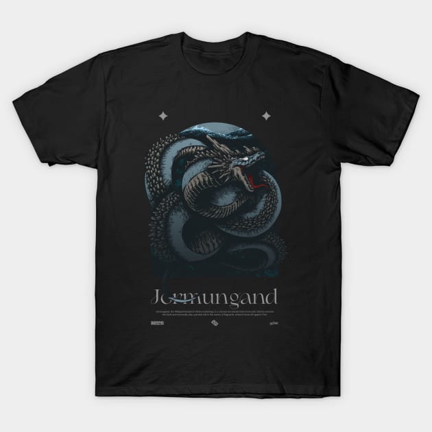 Jormungandr T-Shirt by fadramd